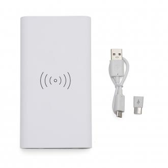 Power Bank 8000mAh com Carregamento via Indução ou via Cabo